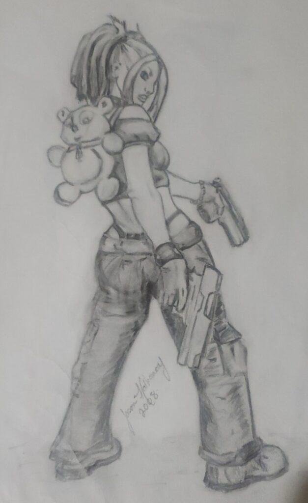2008 Tomb Rader PS1 Inspired Concept Sketch - 2008