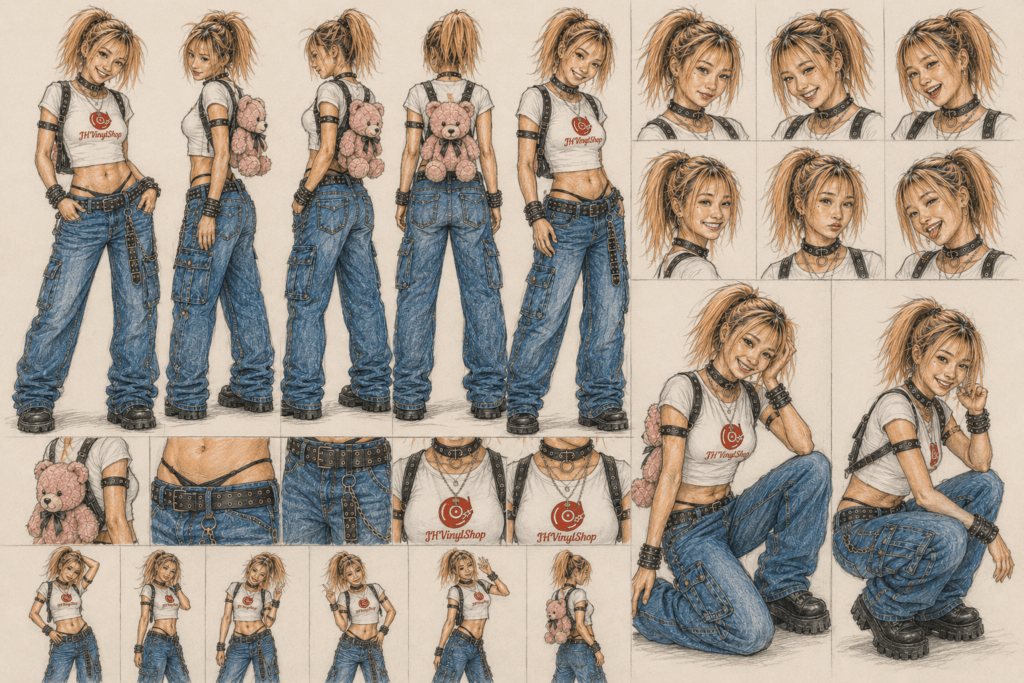 2008 Tomb Rader PS1 Inspired Concept Sketch - 2008 - 2026 Cleaned and Colored